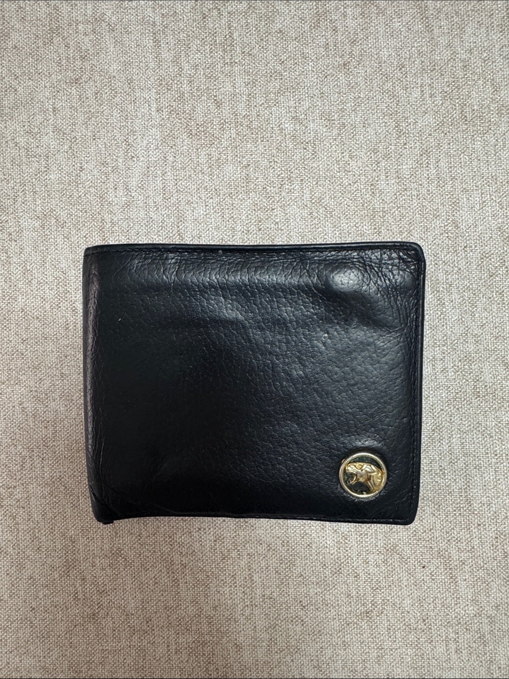 Black Leather Men's Bifold Wallet